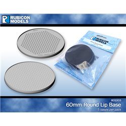 60mm Round Base (Pack of 5) 