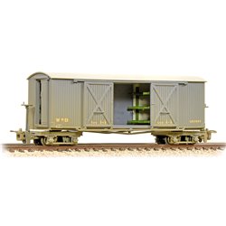 Covered Goods Wagon WW1 WD Grey Weathered