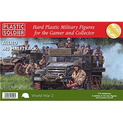 Allied M3 Halftrack (x 3 Vehicles) in 1:72 Scale