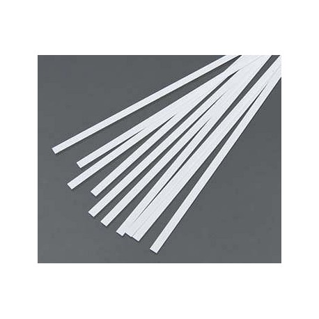 Plastic Strips 0.010in x 0.156in (10) (0.254 mm x 3.9624 mm)