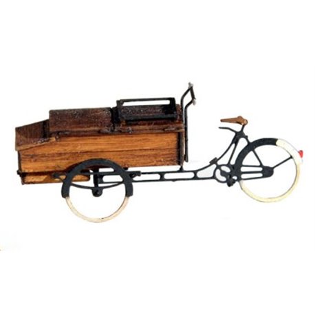 Delivery Bike with Full Box (OO/HO Scale 1/87th)