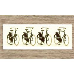 4 x old fashioned bicycles (OO/HO Scale 1/87th)