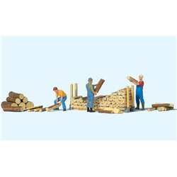 Stacking Firewood (3) Exclusive Figure Set