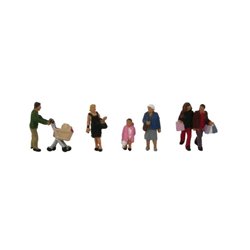 6x Shopping figures (painted)