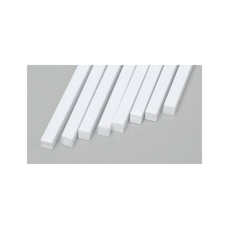 Plastic Strips 0.100in x 0.100in (8) (2.54 mm x 2.54 mm)