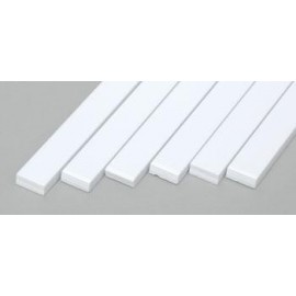 Plastic Strips 0.100in x 0.250in (6) (2.54 mm x 6.35 mm)