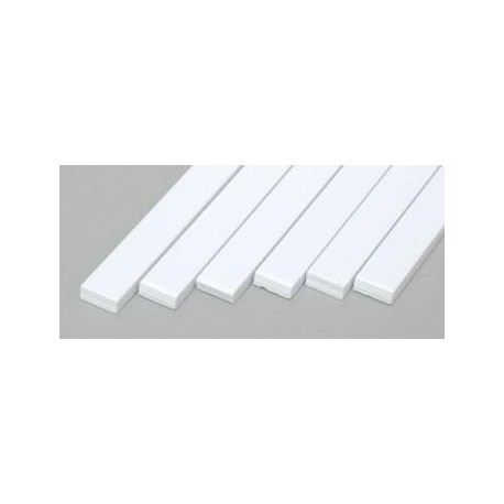 Plastic Strips 0.100in x 0.250in (6) (2.54 mm x 6.35 mm)