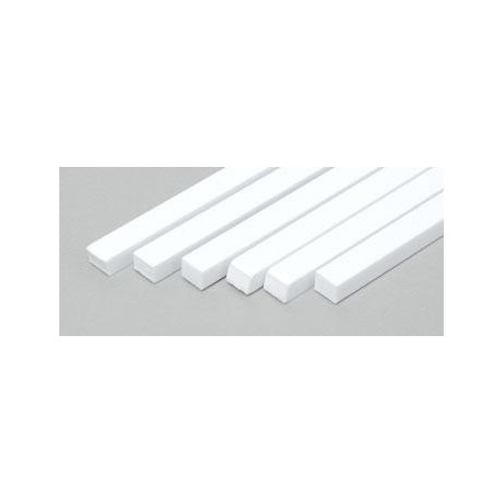 Plastic Strips 0.125in x 0.156in (6) (3.175 mm x 3.9624 mm)