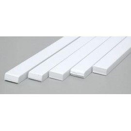 Plastic Strips 0.125in x 0.250in (5) (3.175 mm x 6.35 mm)