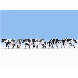 OO Scale Black & White Cows (7) Figure Set by Noch