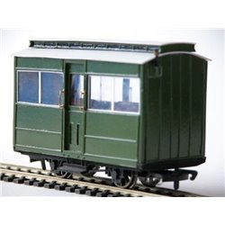 Glyn Valley Tramway 3rd Class, 4 wheel, Clestory Coach