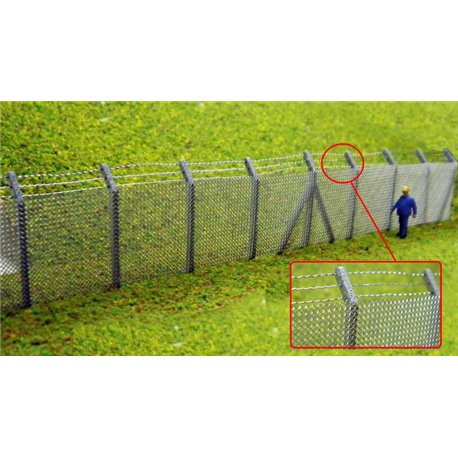 Security Fencing with Barbed Wire Top Kit - OOF8