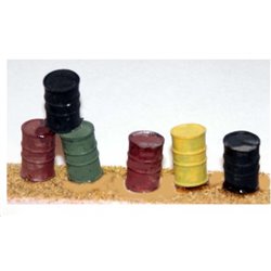 4 x Oil Drums (O scale 1/43rd) - Unpainted