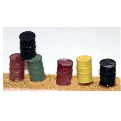 4 x Oil Drums (O scale 1/43rd)