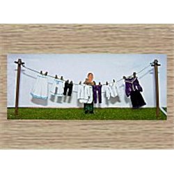 Washing line, clothes & figure Victorian (O scale 1/43rd) - Unpainted