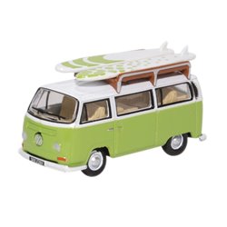 VW Bay Window Bus/Surfboards Lime Green/White