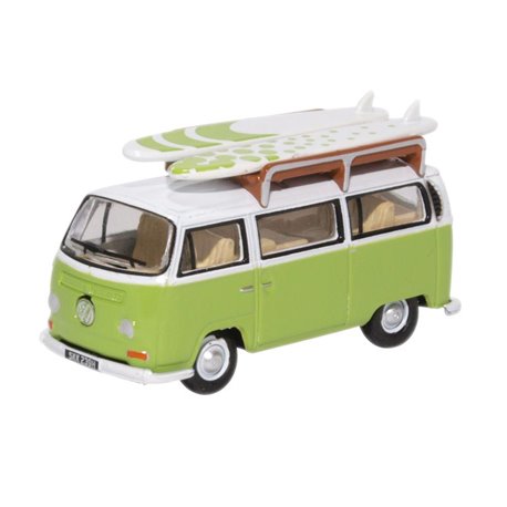 VW Bay Window Bus/Surfboards Lime Green/White