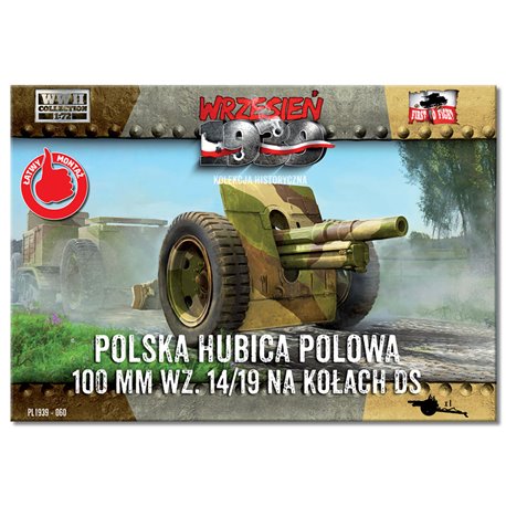 Skoda 100mm Howitzer on DS wheels - 1/72 Plastic model kit