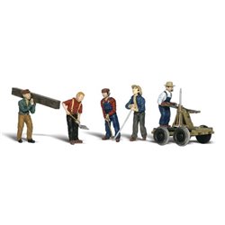 O Scale Rail Workers(5) Five Men by Woodland scenics