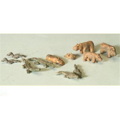 Water Based Animals (N scale 1/144th) - Unpainted