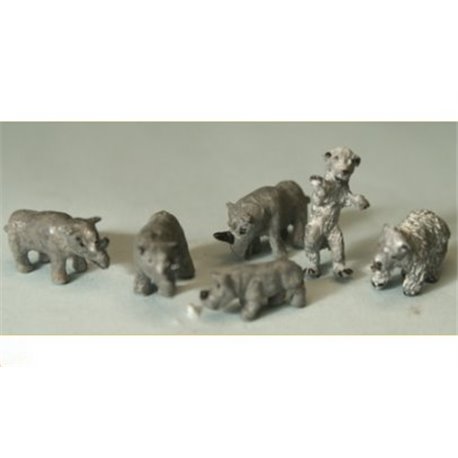 Rhinos and Bears ( Nscale 1/144th) - Unpainted