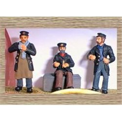 3 Assorted Draymen (O scale 1/43rd) - Unpainted