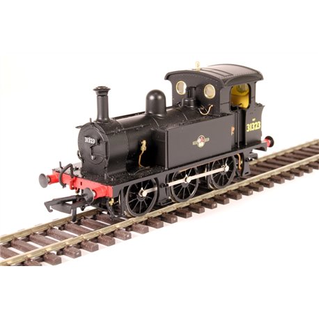 SECR P Class 0-6-0T 31323 in BR black with late crest