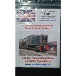 B.R. Shock Vans & Open Wagons - detailed sheet, covers period 1948 - 1980s