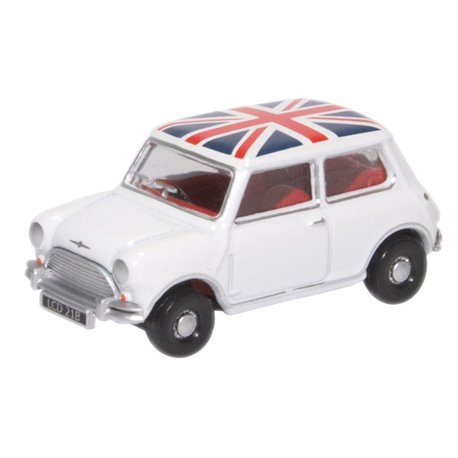 Austin Mini Cooper White Union Jack