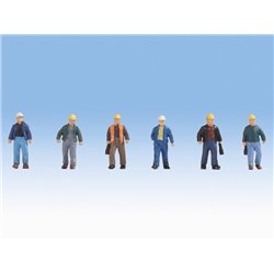 Construction Workers (6) Figure Set