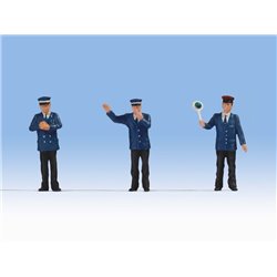 O Scale Railway Officials (3) Figure Set by Noch