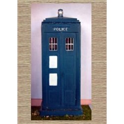 Painted Police Telephone box (O scale 1/43rd)