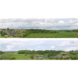 Derbyshire village OO Backscene (15"x10’) pack B PREMIUM PRINT !