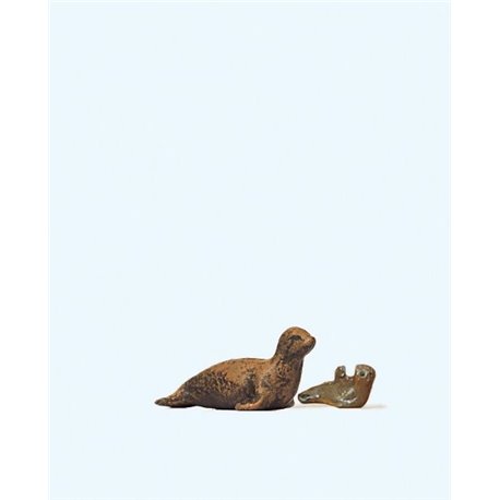 Seal and Pup Figure