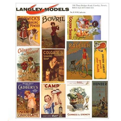 Enamel Sign Reproductions- World War 2 adverts (small)