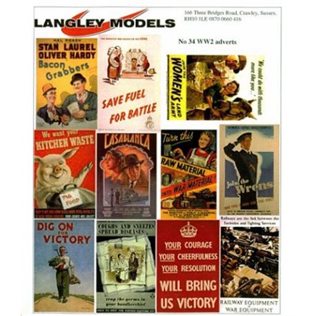 Enamel Sign Reproductions - World War 2 Info ads (medium)