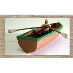 Rowing Boat and Rowing Figure (O scale 1/43rd)