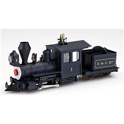 F&C 0-4-0 locomotive black with lettering