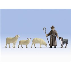 Shepherd & Sheep Figure Set