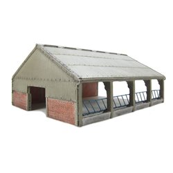 Modern Farm Barn - OO resin model kit