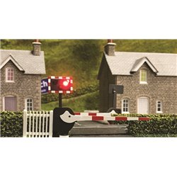 Level Crossing Barrier Set with Light & Sound (OO)
