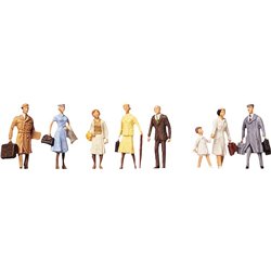 HO Scale Travellers (8) Figure Set by Faller