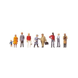 HO Scale Passers By (8) Figure Set by Faller