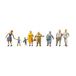 HO Scale Passers By (8) Figure Set by Faller