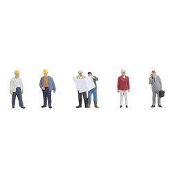 HO Scale On the Building Site (6) Figure Set by Faller