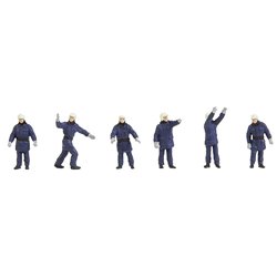 HO Scale Modern Firemen (6) Figure Set by Faller