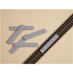 N gauge Track inserts (x10) - 41 x 7 mm