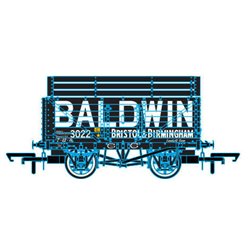 7 Plank Coke Wagon (3 Rails) Baldwin 3022 Black