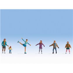 Ice Skaters (6) Figure Set