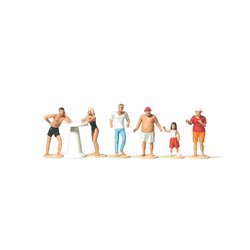 Beachgoers at Stand (6) Figure Set